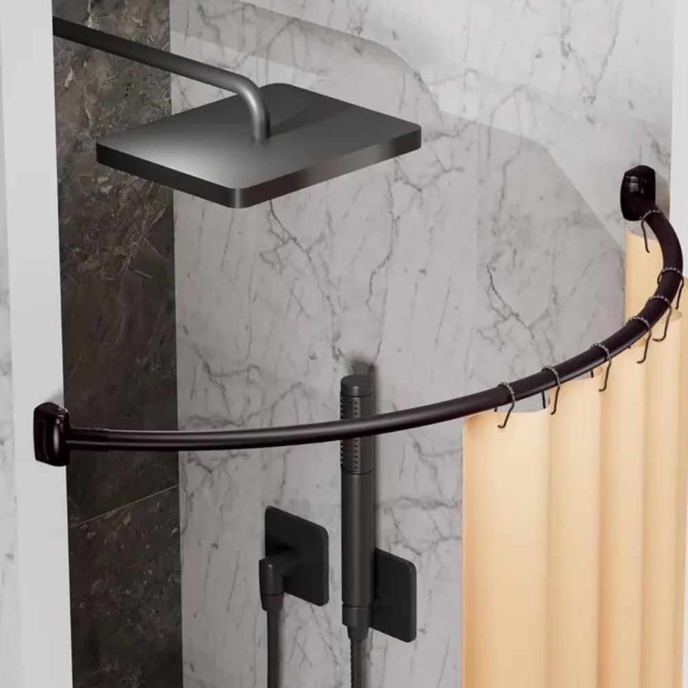 NEW Curved Shower Curtain Rod